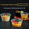 Disposable Round Plastic Food Containers with Lids