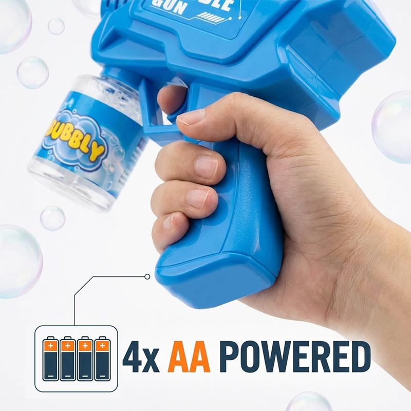 Knyysecq Fully Automatic Outdoor Bubble Gun Children'S Interactive Game Bubble Toy Without Battery Bubble Water
