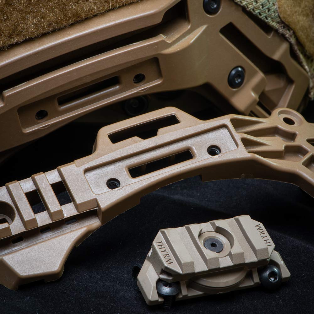 Thyrm VariArc Helmet Mount for Team Wendy Rails for Light Made in the USA (Black), Adjustable, Mounting,