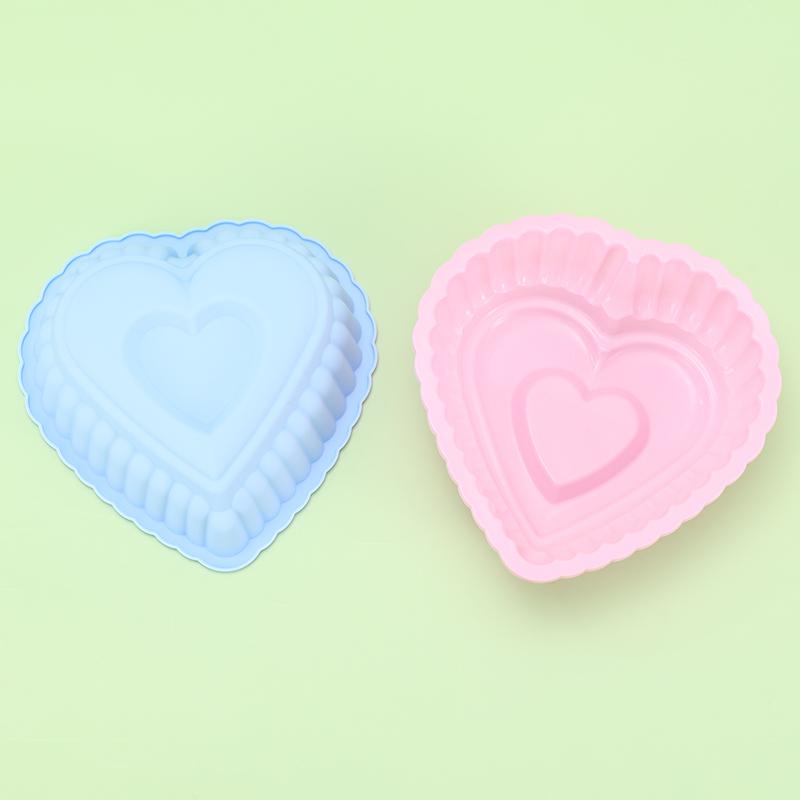 Love Heart Shape Cake Mold Silicone Freezing and Baking Pastry Molds Mousse Bread Mould Bakeware DIY Non-Stick Cake Pan