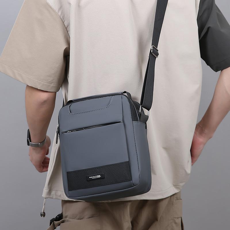 Commuter Men's Shoulder Bag Lightweight Handbag Vertical Commuter Crossbody Bag