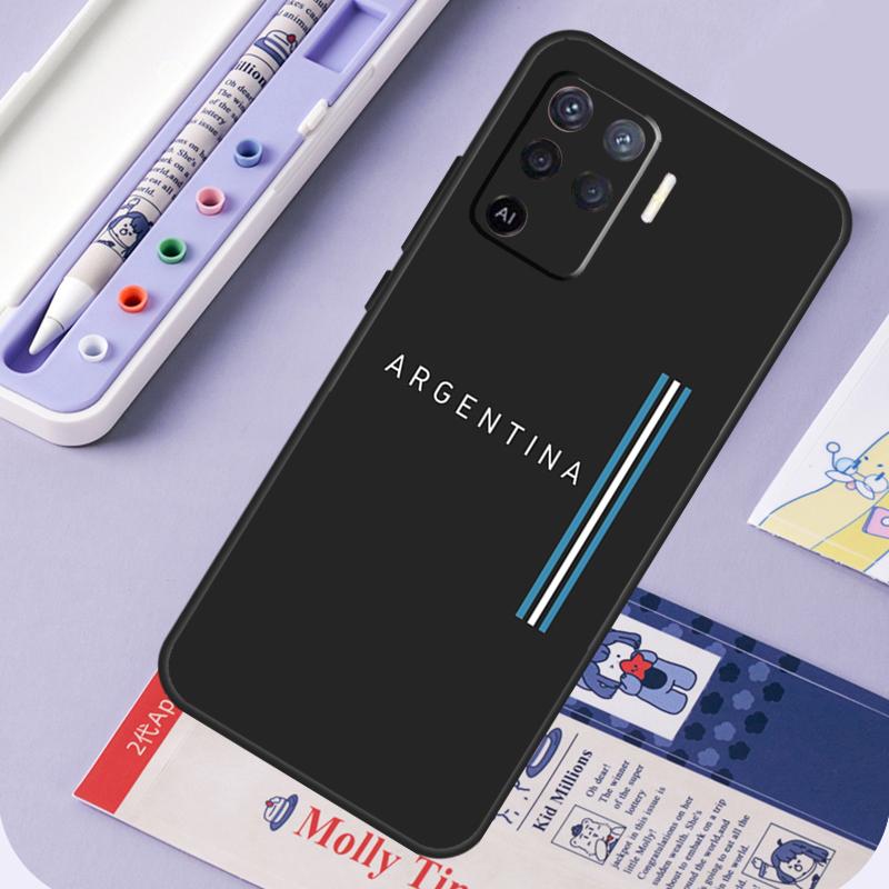Argentina Flag For Oppo A60 A80 A40 A94 A74 A54 A15 A18 A38 A58 A78 A98 A16 A76 A96 A57 A17 A77 A5 Pro Case