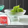 Ru Han Modern Clear Glass Fruit Plate