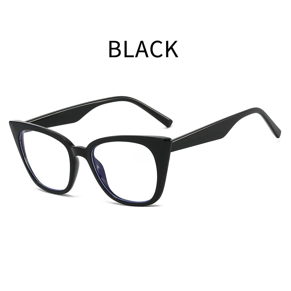Women's Stylish Cat Eye Optical Spectacle Eyeglasses Frames Men Trendy Vintage Large Glasses Fashion Ultralight Eyewear Lenses