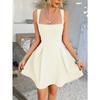 Women's Solid Color Dresses Elegant Style Solid Color Straps Short Dresses