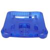 Retro Video Game Console Case Translucent Blue Replacement Protective Shell for N64 Retro Video Game