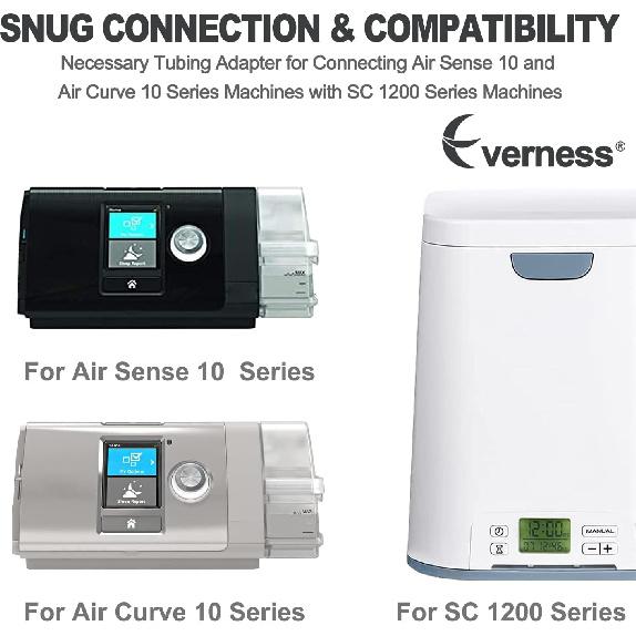 Адаптер для трубки для аппаратов серии Air Sense 10 и Air Curve 10, Совместим с аппаратом SC 1200, Соединяет аппарат серии 10 с аппаратом SC 1200, Прост в использовании