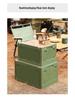 Faltbare Outdoor-Camping-Aufbewahrungsbox mit Holzdeckel
