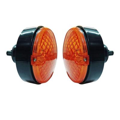 Side Indicator Lights for Defender | Round Amber Turn Signal Lamp Assemblies | AMR6527, AMR6526 | Durable & Weather-Resistant