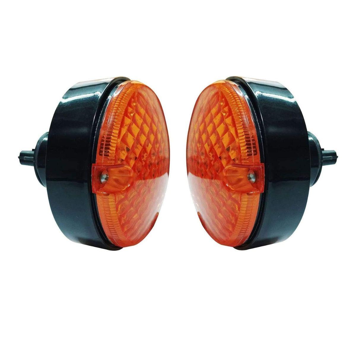 

Side Indicator Lights for Defender | Round Amber Turn Signal Lamp Assemblies | AMR6527, AMR6526 | Durable & Weather-Resistant бурштин