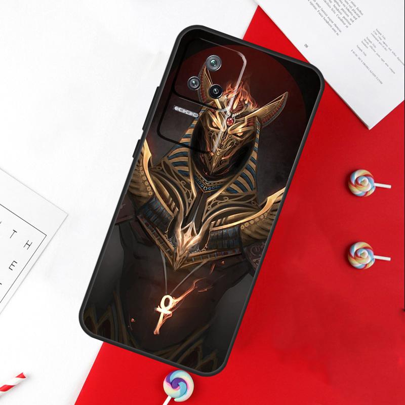 Egypt Nefertiti Anubis Ankh Cover For Xiaomi 11T 12T 13T 14T Pro 13 14 15 Ultra POCO X7 Pro X3 X5 X6 F5 F6 M6 Pro Case