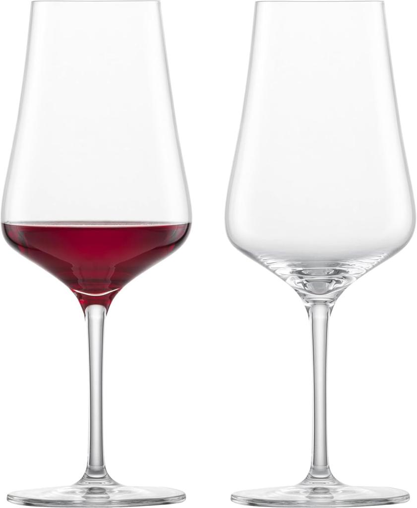 ZWIESEL GLAS Break-Resistant Wine Glasses, Bouquet Design, for All Types of Red Wine, Pair of 2, Machine-Made (m123736)