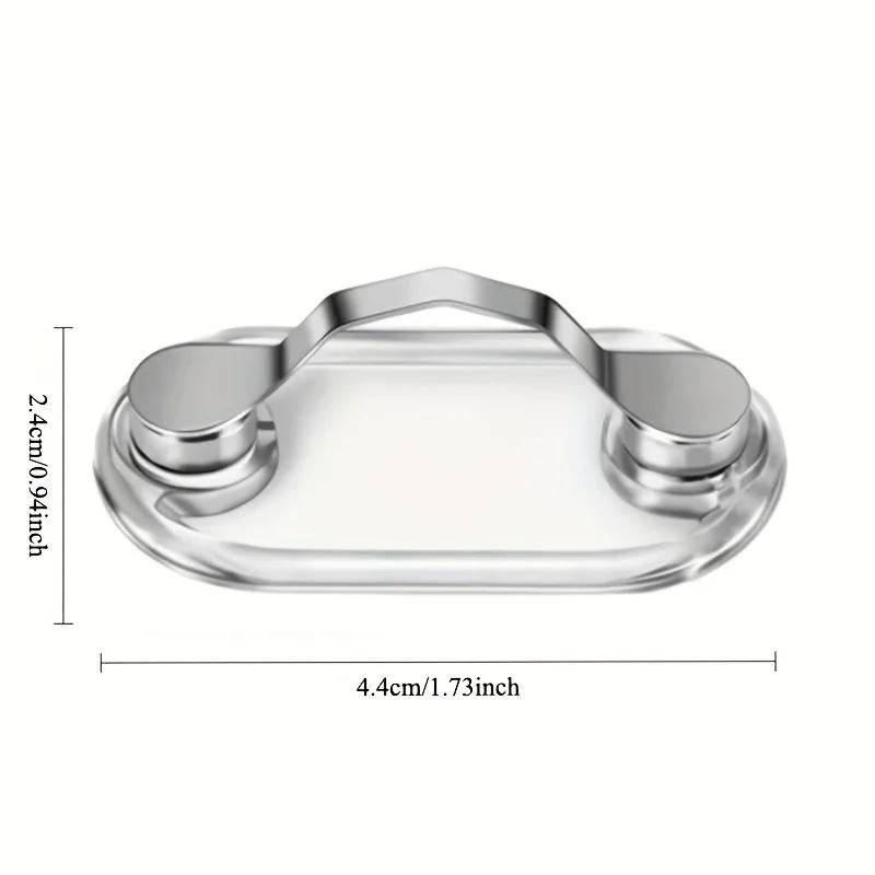 Multi-function Portable Magnetic Eyeglass Clips Holder Hang Brooches Pin Zinc Alloy Magnet Glasses Headset Line Metal Buckle