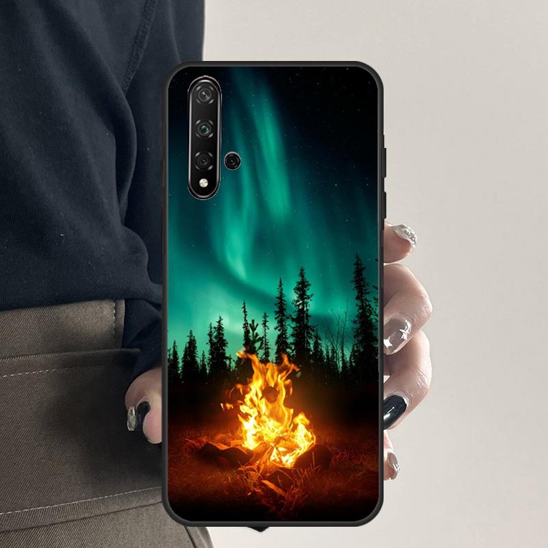 Northern Lights For Huawei Nova Y70 Y90 Y60 Y61 Y91 Y72 9 10 SE 12i 12s 11i 5T P60 Pro P20 P30 P40 Lite Case