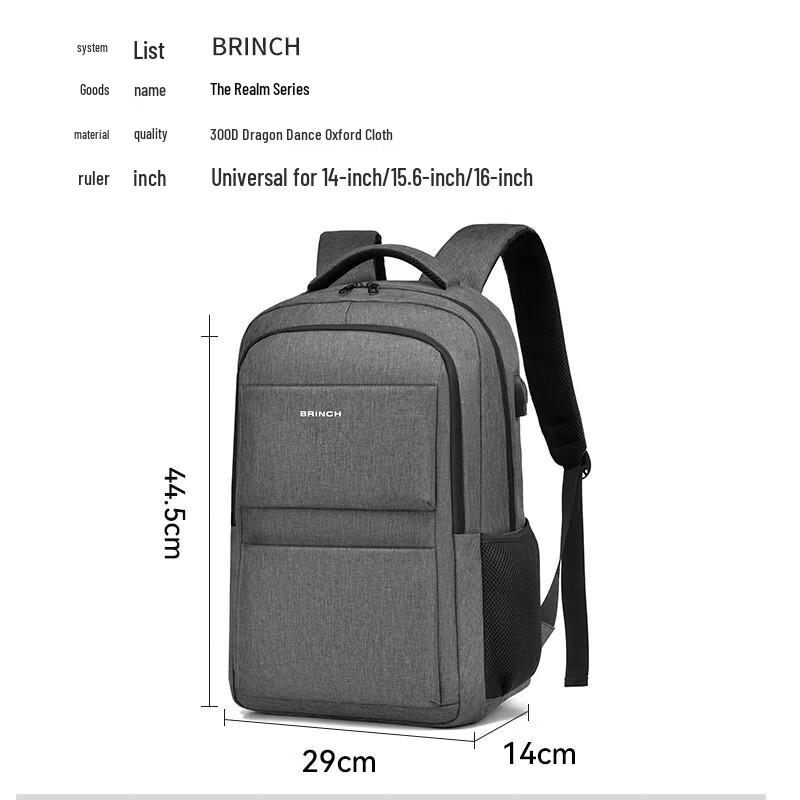 BRINCH Business Laptop Backpack