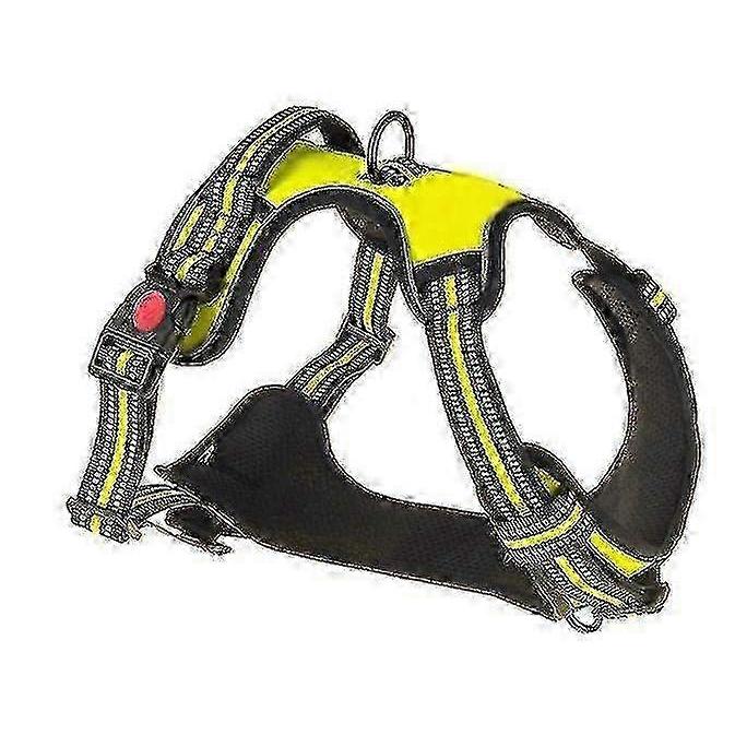 Adjustable No-Pull Dog Harness with Padded Vest - Training & Walking Pet Harness for Large Dogs (U-56-69CM) in Green