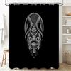 Gotischer Raben Duschvorhang Halloween Dunkler Wald Vögel Waschbar Badezimmer Dekor Vintage Gruselig Wohnaccessoire Wandteppich