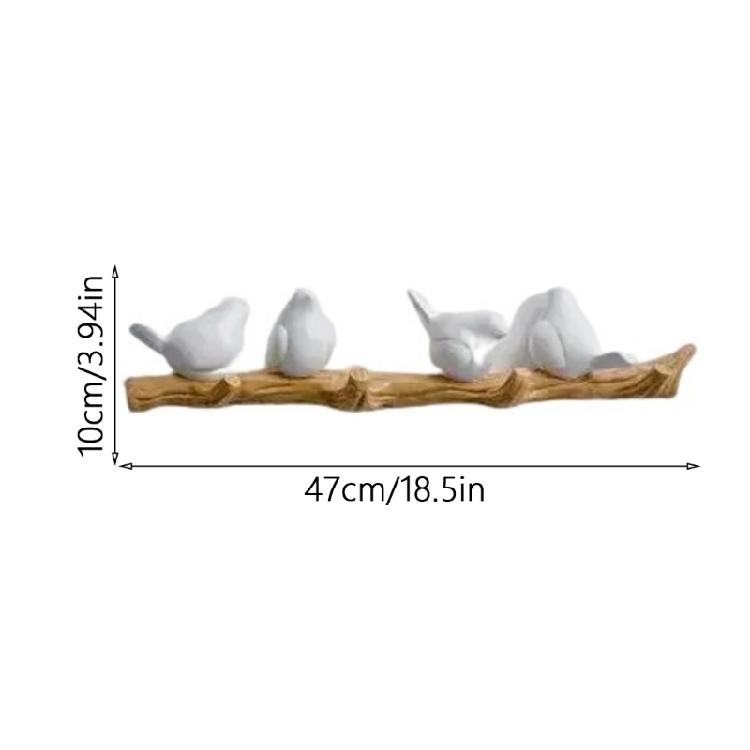 Easy Install Resin Bird Hook for Hanging Keys Hats Wall Mount Decorative Coat Hanger Kitchen Towel Storage Rack