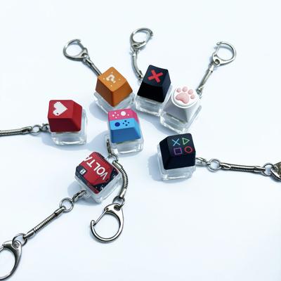 Tastaturtaste Spielzeug Party Stressabbau DIY Fidget Knopf Tastenkappe Fidget Schlüsselanhänger Tastatur Schlüsselanhänger Spielzeug Finger Tastatur