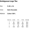 Thisisneverthat Ambiguous Logo Tee Dark Chocolate