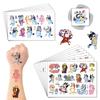 Bluey Bingo Temporary Tattoo Stickers Blue Dog Anime Action Figures Cartoon Decoration DIY Stickers Children Birthday Toys