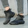 Winter Warm Men's Waterproof Shoes Women's Short Rain Boots Plus Velvet Couple Rain Boots