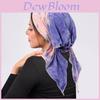Muslim Headscarf Cap With Arched Flower Pattern And Tiedye Design For Summer And Winter Wear