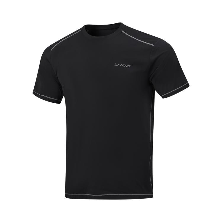 

Мужская футболка с логотипом и буквами Li Ning, серия для фитнеса, с круглым вырезом, короткий рукав, пуловер tops ATSW395-1 S
