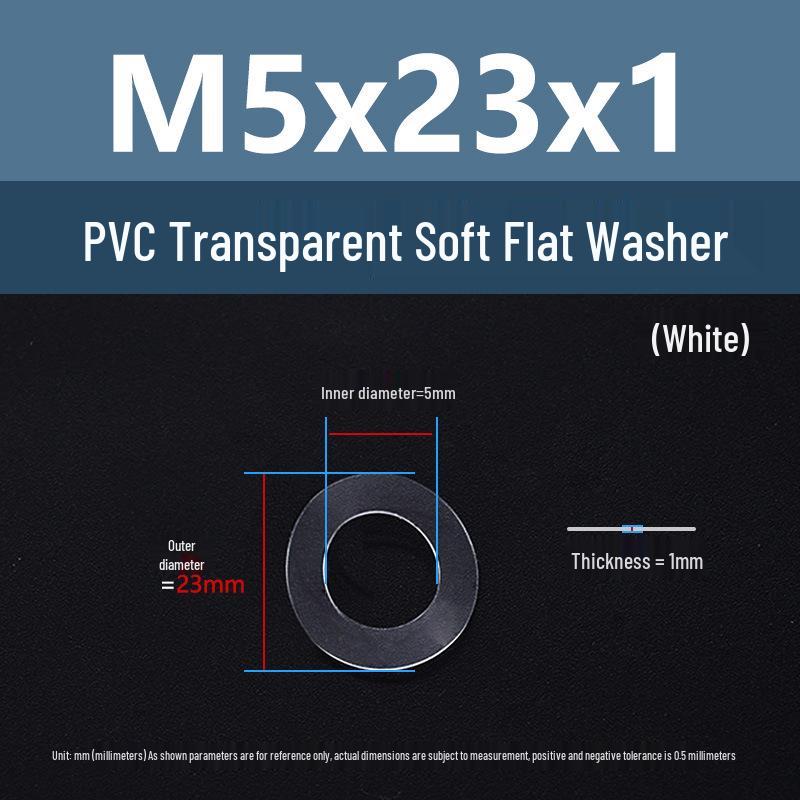 Yigu Transparent PVC Washer: Insulating Soft Rubber Gasket for Screws
