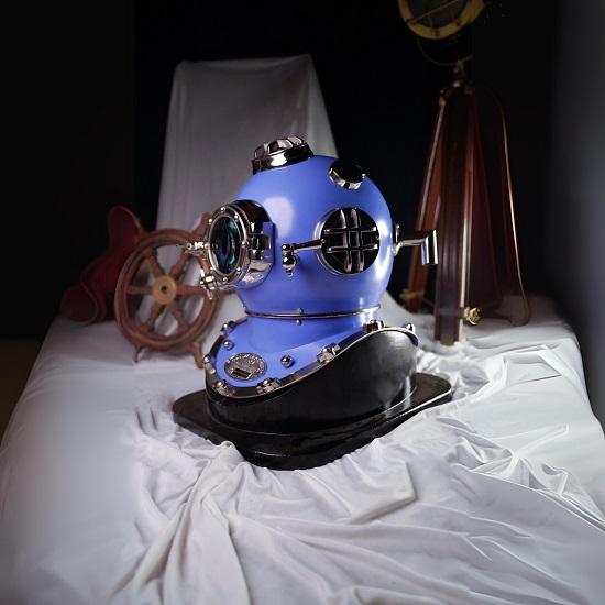 Set of 4 Scuba Diving Helmet Merchant Navy Father's Day Gift For Dad Birthday Gift For Son Anniversary Gift For Friend Home Décor Corporate Gift