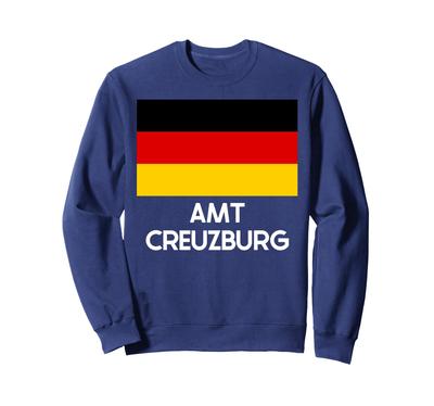 AMT CREUZBURG Deutschland Deutsche Flagge Männer Sweatshirt