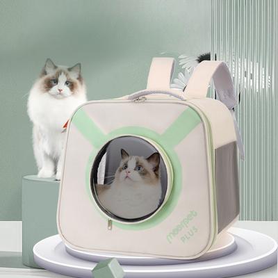 Cat Outing Large Capacity Cat Bag Transparent Portable Cat Backpack Pet Breathable Dog Backpack