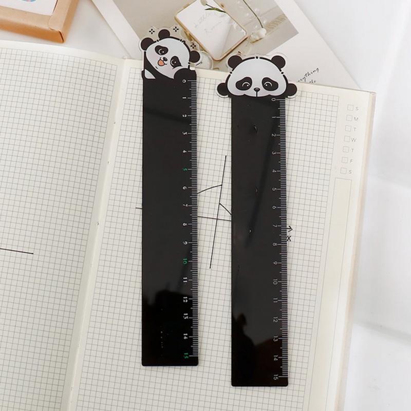 1 pc panda Straight Ruler with Cute ruler cartoon for Drawing School stationery