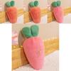 Soft And Cozy Rabbit Fur Carrot Long Pillow Cushion For Girls And Kids Bed Use