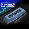 4PCS For Toyota Land Cruiser 250 2024 Prado LC250 2025 2026TOP Suede Windows Control Panel Decoration Door Protective Sticker