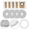 Replacement Mop Pads And Dust Bags Kit For Xiaomi 5/OV31GL, For Mijia 5C/OV42CN Robot Vacuum - 4 Mop Cloths + 5 Bags
