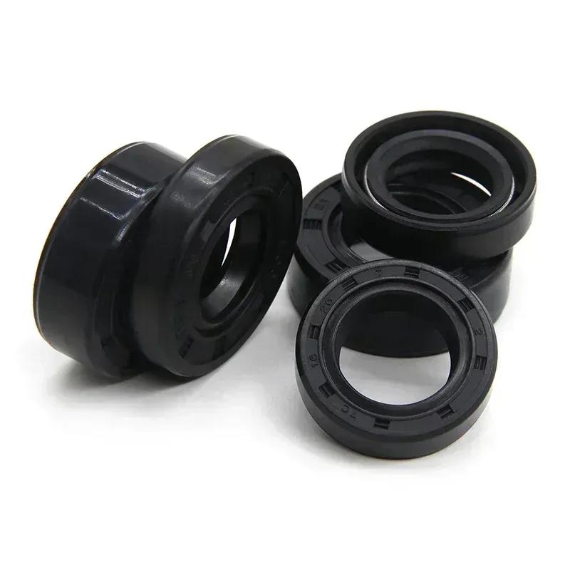 TC 16mm NBR Oil Seals Nitrile Rubber Shaft Double Lip Oil Seal Gaskets 16x22x4 16x22x7 16x25x5 16x26x7 16x30x7 16x35x7 16x24x7