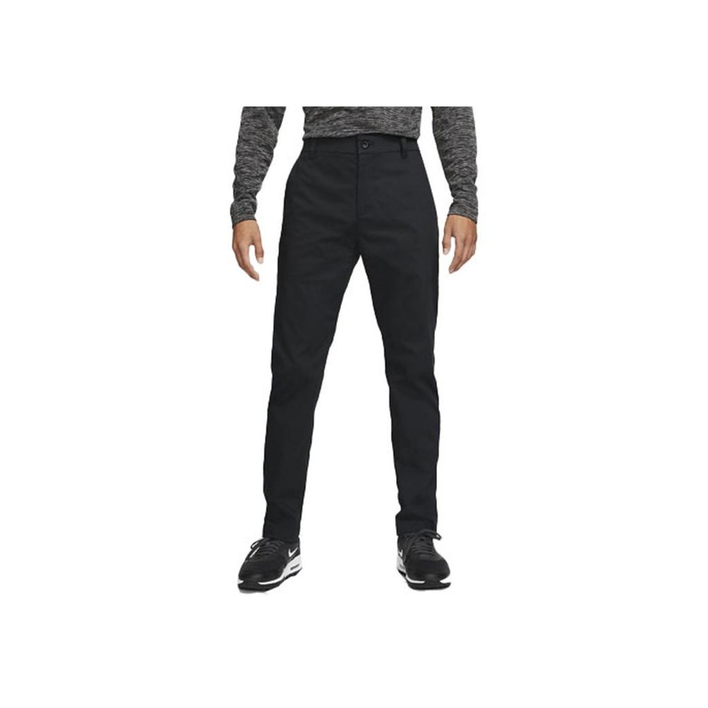 Nike Dri-Fit UV Slim-Fit Solid Color Golf Long Casual Pants Men Bottoms Black DA4131-010