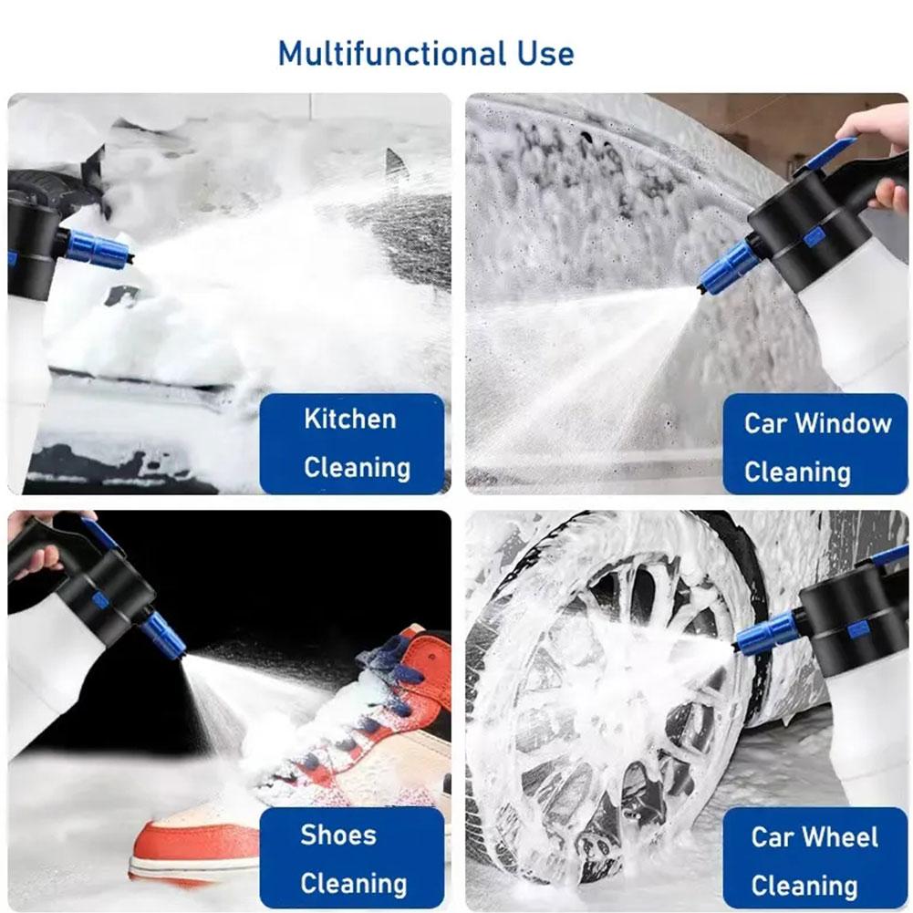 1.5L Electric Foam Sprayer Foam Generator For Car Wash USB Foam Lance Endurance Car Wash Towel Foam Wash Gardening Supplies