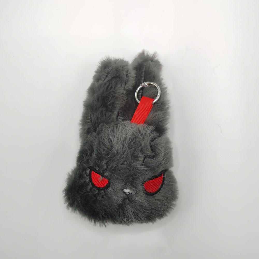 Halloween Gothic Rabbit Plush Keychain, Pendant For Bag, Car Ornament Keychain Gift For Boys And Girls
