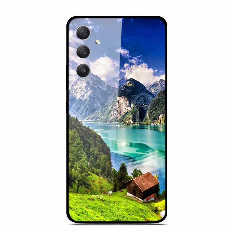 Starry Sky Tempered Glass Phone Case for Samsung A35 5G - Men's & Women's Models