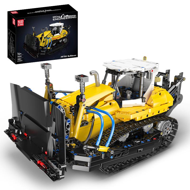 Mould King 19019 Technical Car Toys The MOC PR756 Bulldozer Building Block Enginerring Truck Brick Set Kids Christmas Gift