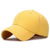 Unisex Plain Cotton Baseball Cap - European & American Style, Curved Hard Brim, Sun Protection