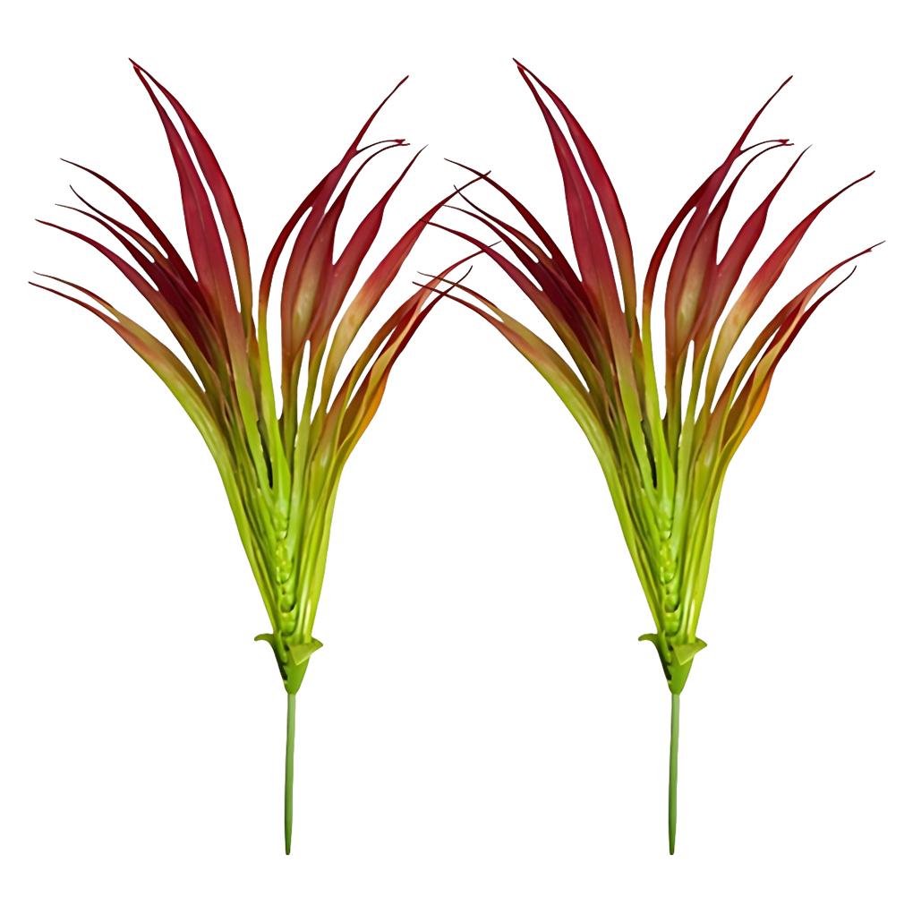 2 peças Aparência Realista Plantas Artificiais Ecológicas Para Casa e Escritório Cor Artificial