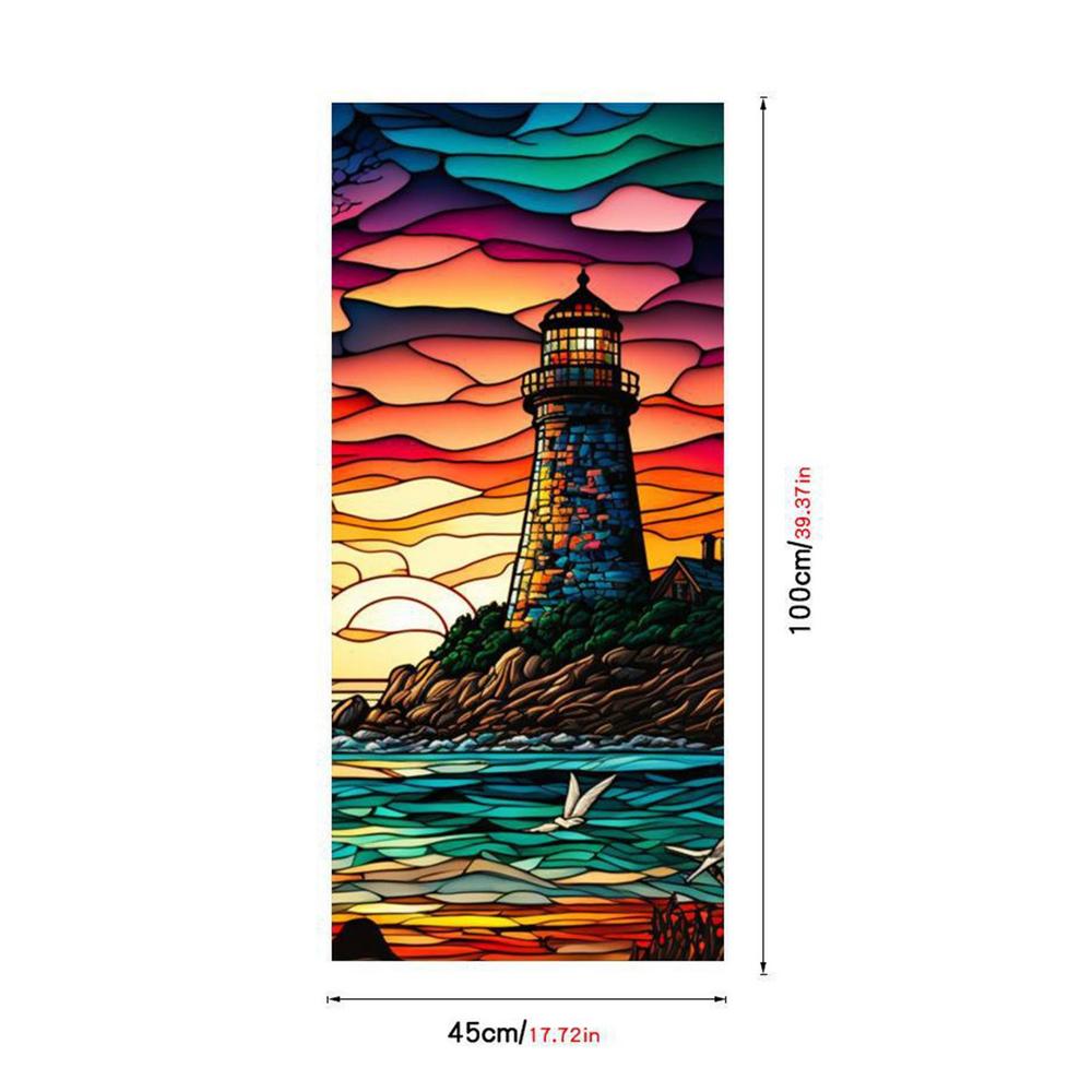 Fenster-Sichtschutzfolienaufkleber, Artscape Magnolia-Fensterfolie, Vinyl für Glasfenster, Buntglasfensterfolie für Zuhause und Badezimmer