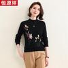 Hengyuanxiang HTNZ11 Women's Machine-Washable Wool Sweater