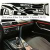Carbon Fiber Interior Decal Trim Pkg Radio Center Door for BMW 3 Series F30 F31