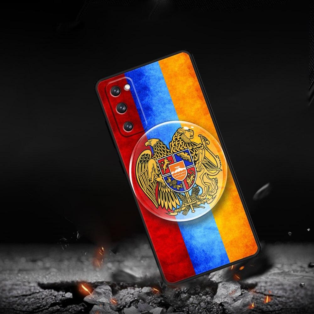 For Samsung Galaxy S20 FE 2022 S10e S22 Ultra 5G S21 Plus S8 S10 S9 S7 Armenia Armenians Flag Silicon Coque