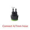 Garden Irrigation System 1/2" To 3/4" Female European Standard Thread Locked Connector DN16 Pipe 8/11mm 4/7mm Hose Splitters