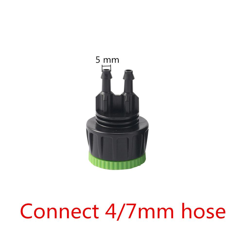 Garden Irrigation System 1/2" To 3/4" Female European Standard Thread Locked Connector DN16 Pipe 8/11mm 4/7mm Hose Splitters